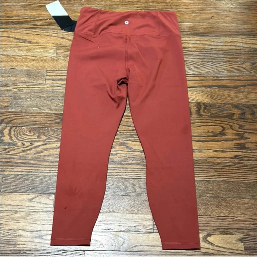90 Degree By Reflex Women's High-Waist Rust Leggings - Picture 2 of 9